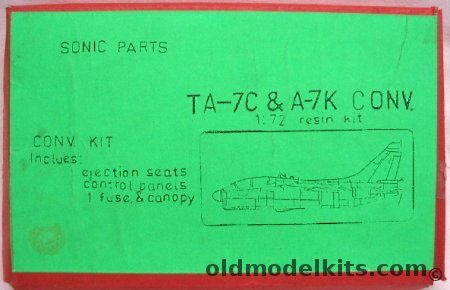 Sonic Parts 1/72 TA-7C & A-7K Two Seat Conversion plastic model kit